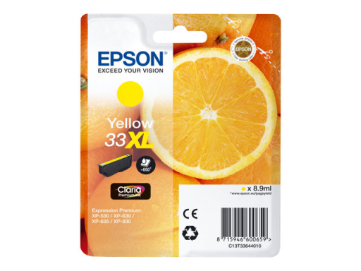 Tusz oryginalny 33XL żółty Epson C13T33644010