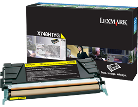 Toner X748H1YG żółty Lexmark X748