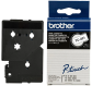 Taśma laminowana Brother TC-201 12mm x 7,7m czarny nadruk/ białe tło