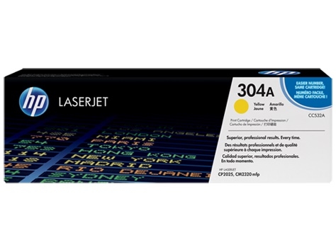 Toner oryginalny HP żółty CC532A, 304A