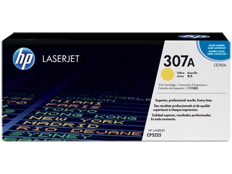 Toner oryginalny żółty HP CE742A, 307A