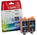 Wkład atramentowy Canon IP 100 110, Mini 26 320 Twin Pack CLI-36 Colour 2x12ml