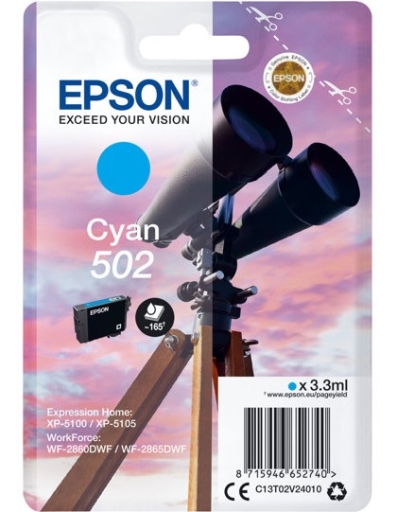 Tusz Epson XP-5100/5105 WF-2860/2865DWF cyan 502