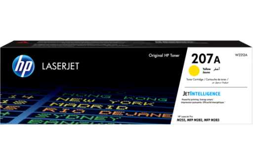 Toner 207A HP Color LaserJet M282/M283 M255 żółty W2212A