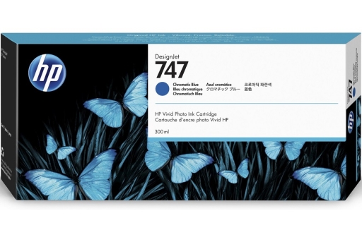 Tusz 747 HP DesignJet Z9+ Chromatic Blue P2V85A 300 ml